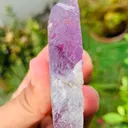 Etched Purple Kunzite Crystal – Large Terminated Collector Mineral Specimen - image 8