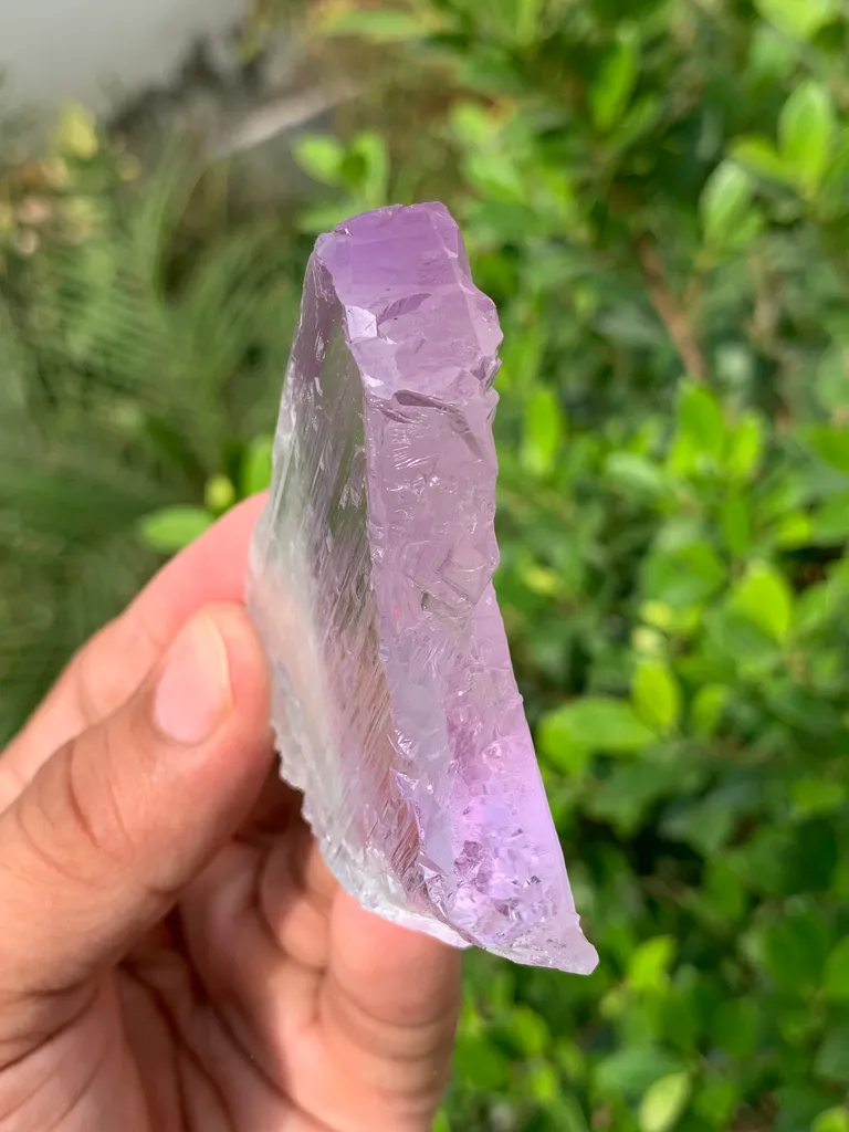 Etched Purple Kunzite Crystal – Large Terminated Collector Mineral Specimen - image 4