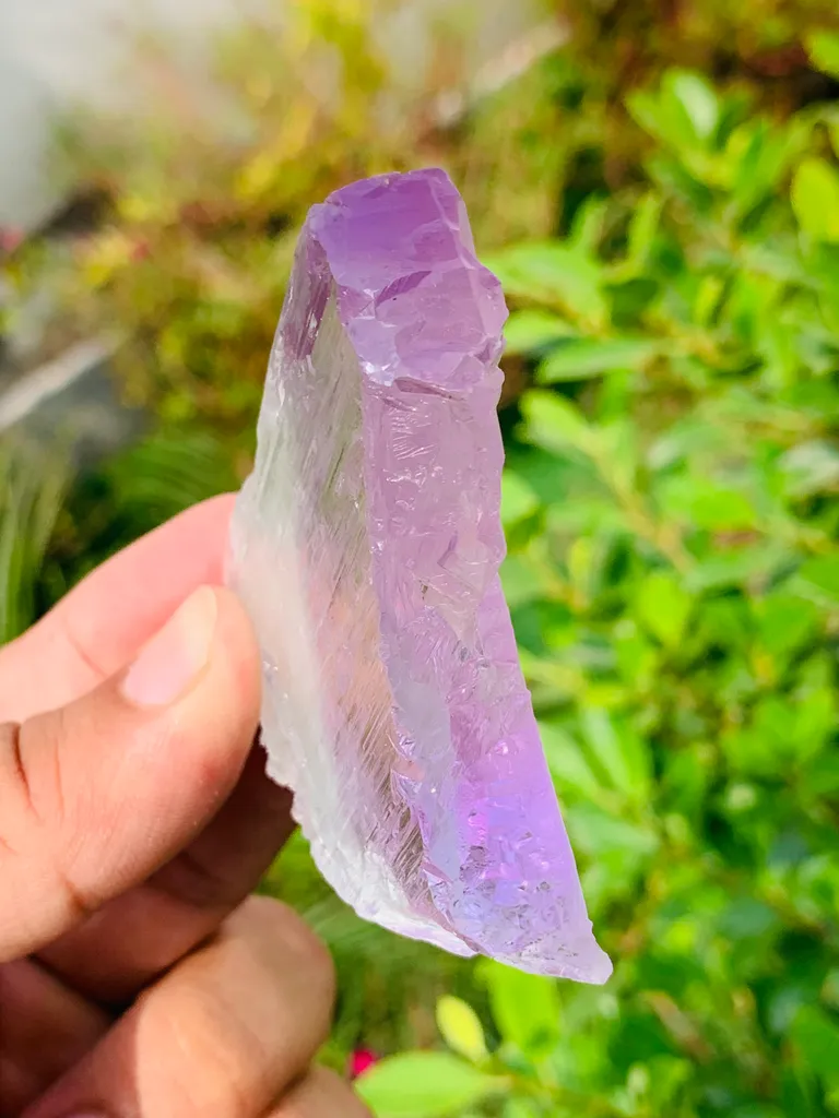 Etched Purple Kunzite Crystal – Large Terminated Collector Mineral Specimen - image 7
