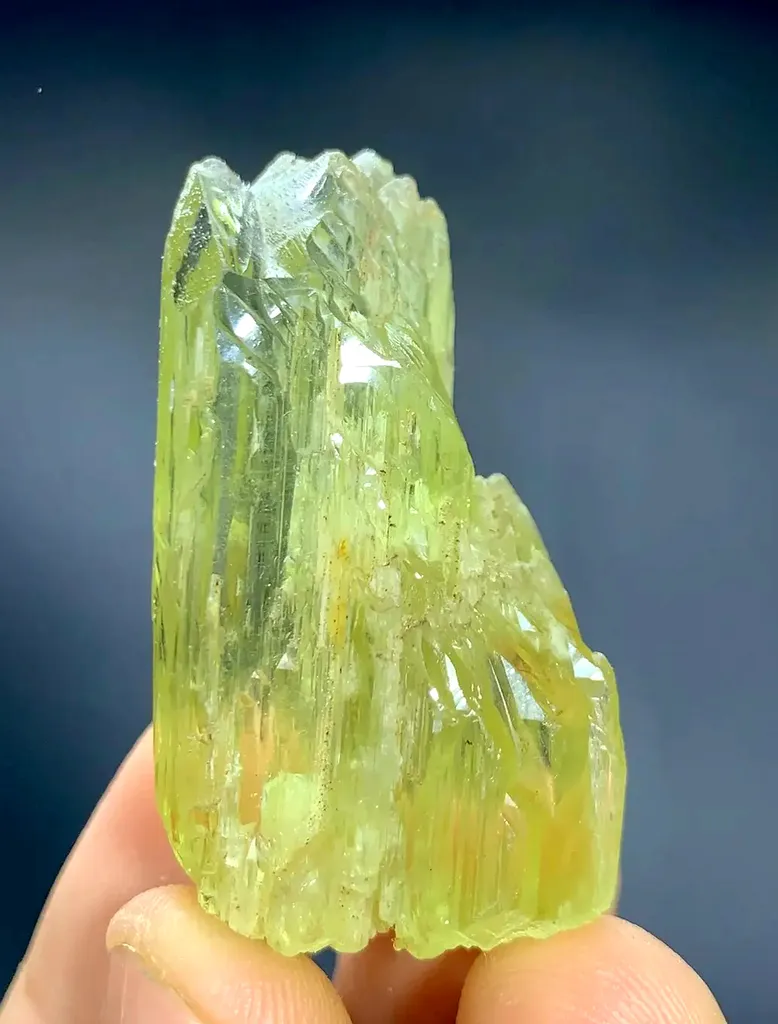 Etched triphane / spodumene crystal mineral specimen @Afghanistan image