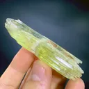Etched Yellow Triphane spodumene crystal mineral specimen @Afghanistan kunzite - image 6