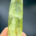 Etched Yellow Triphane spodumene crystal mineral specimen @Afghanistan kunzite - image 2