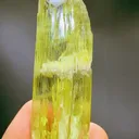 Etched Yellow Triphane spodumene crystal mineral specimen @Afghanistan kunzite - image 8