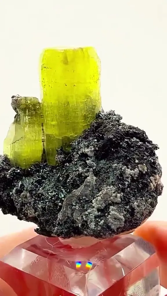 Ettringite ON Hematite — SOUTH AFRICAN FIRE - image 2