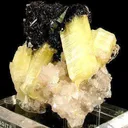 Ettringite With Hematite and Gaudefroyite on Calcite - image 3