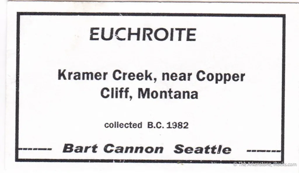 Euchroite (important US locale) - image 4