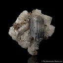 Euclase with Schorl inclusions, Muscovite and Adularia - image 1