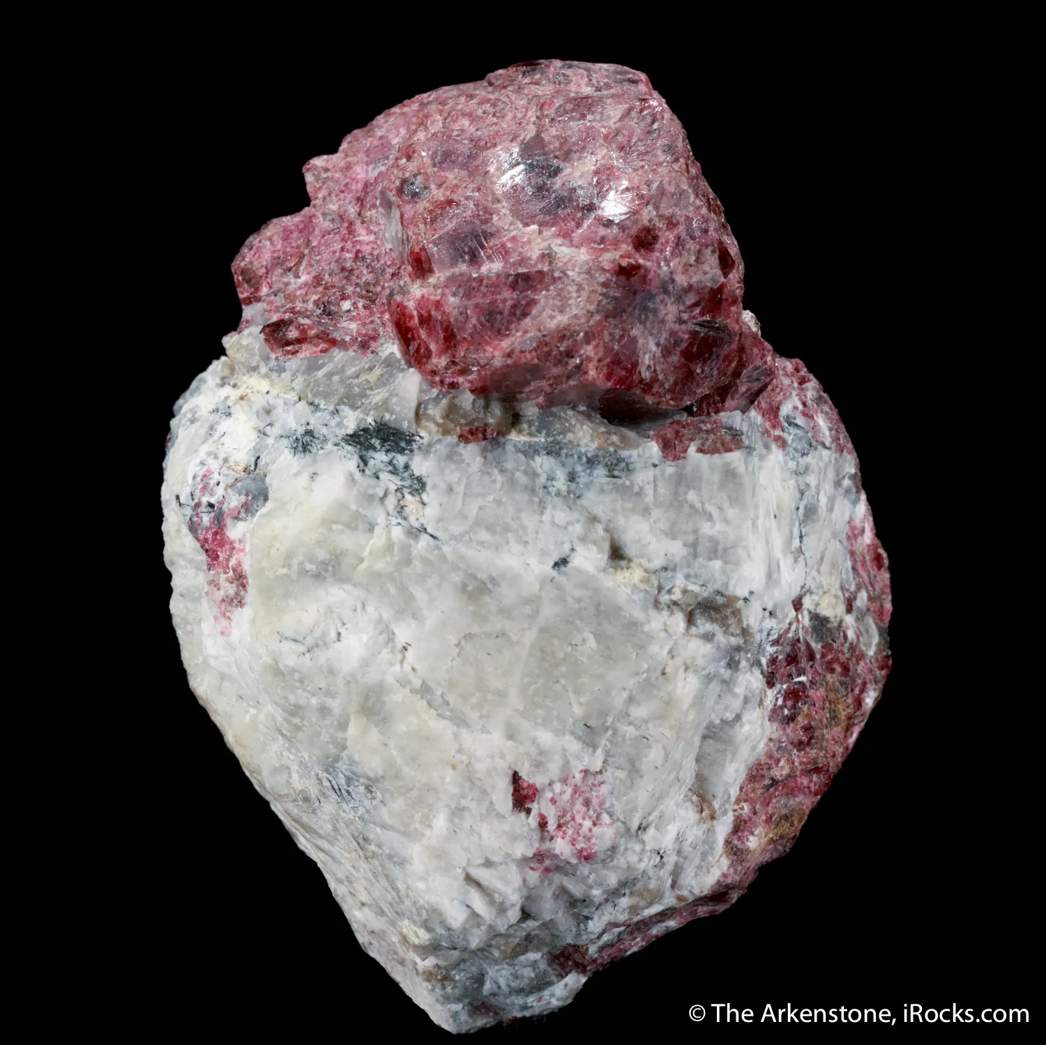Eudialyte on Microcline - image 3