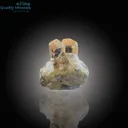 Exceptional Twin Imperial Topaz Specimen – Naturally Recrystallized - image 4