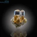 Exceptional Twin Imperial Topaz Specimen – Naturally Recrystallized - image 1