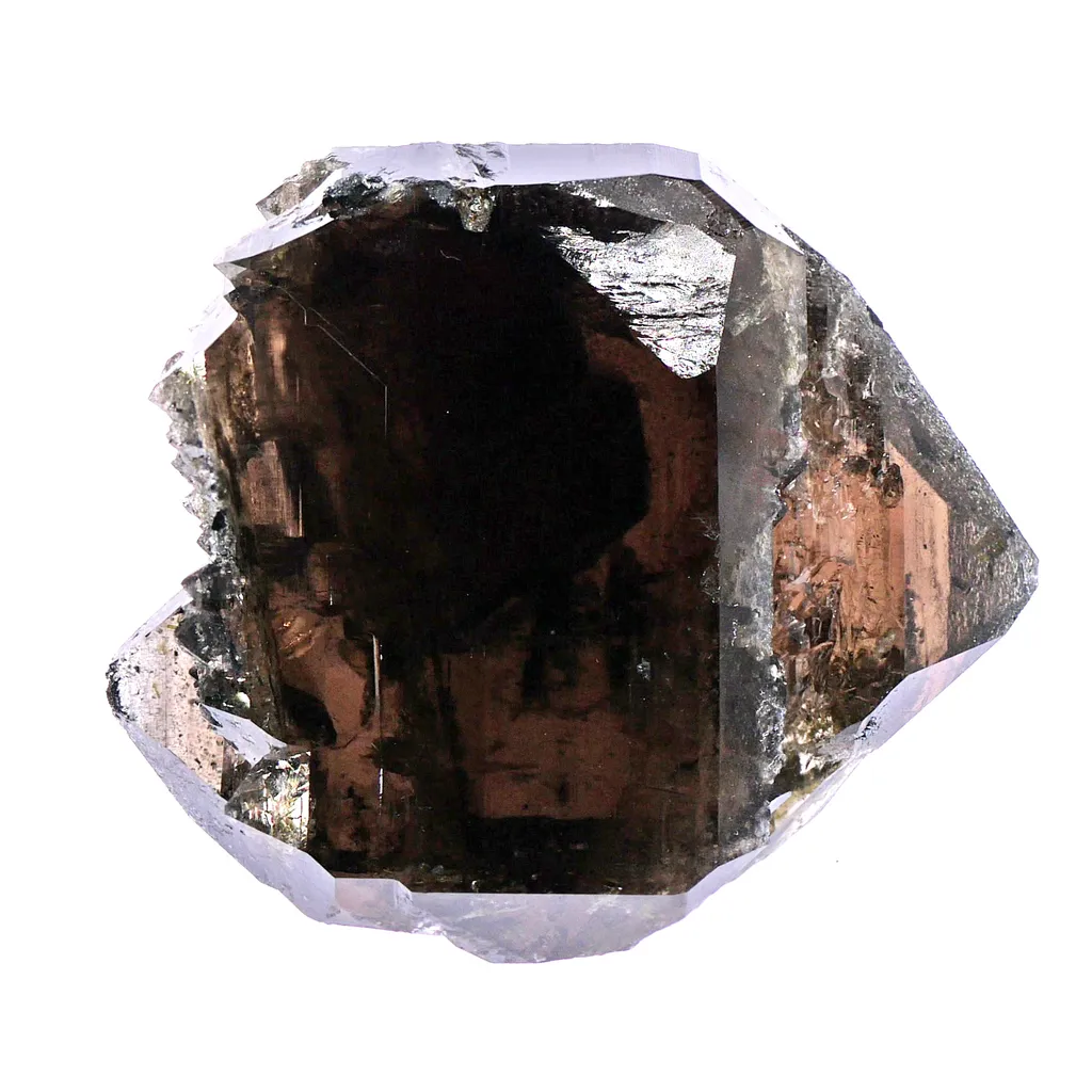 Exquisite Closed Gwindel Smoky Quartz with Hematite from Galmihorn, Bachital, Reckingen Goms, Kanton Wallis, Switzerland - image 6