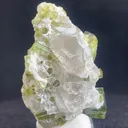 Exquisite Green Tourmaline Crystal Cluster on Quartz Matrix - image 2