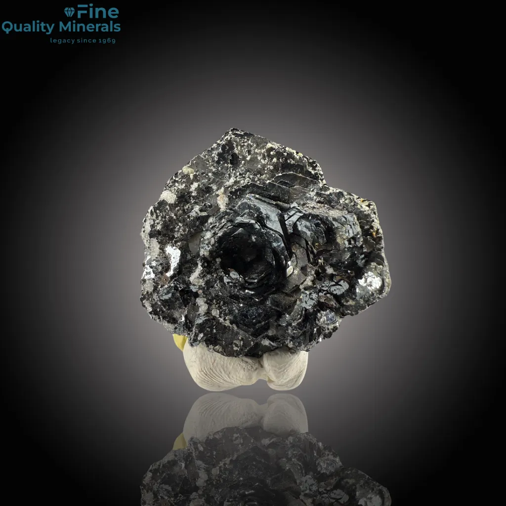 Exquisite Hematite Flower with Sphene – Unique Crystal Mineral Specimen image