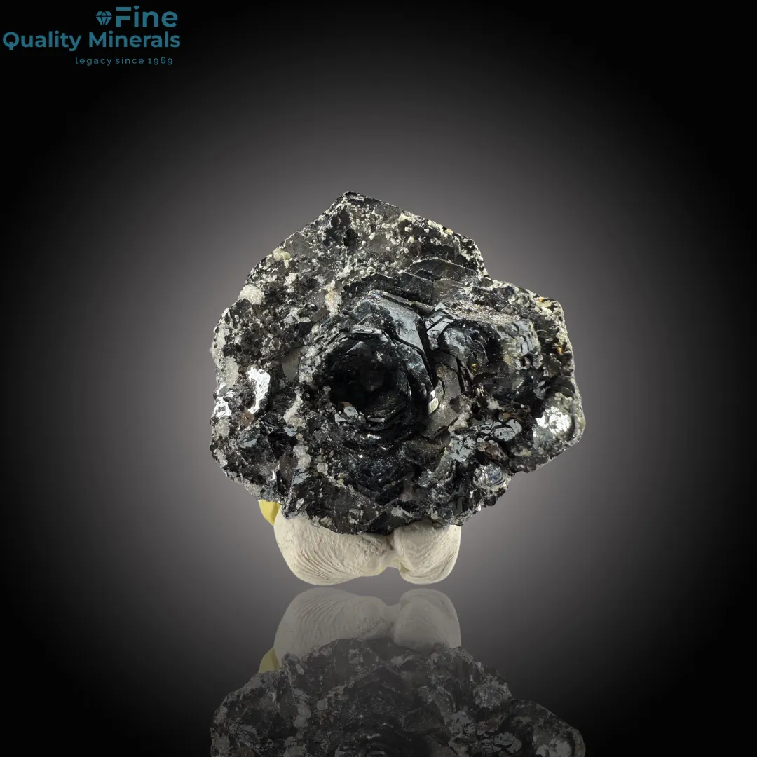 Exquisite Hematite Flower with Sphene – Unique Crystal Mineral Specimen - image 1