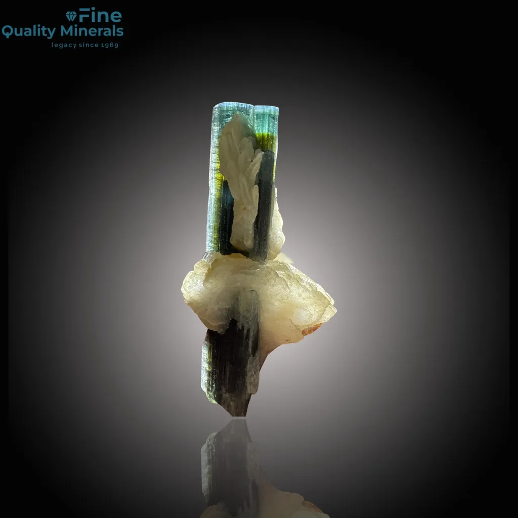 Exquisite Indicolite Blue & Green Tourmaline Gem image