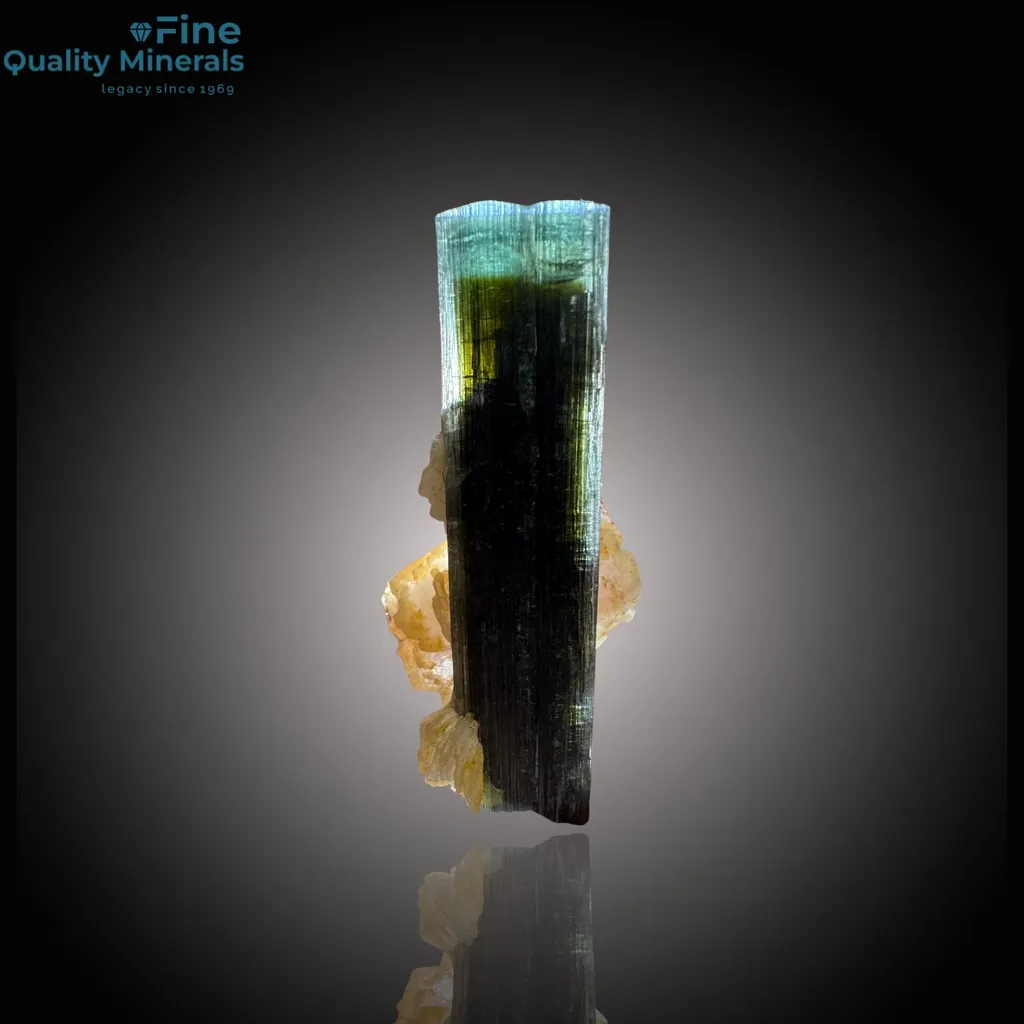 Exquisite Indicolite Blue & Green Tourmaline Gem - image 2