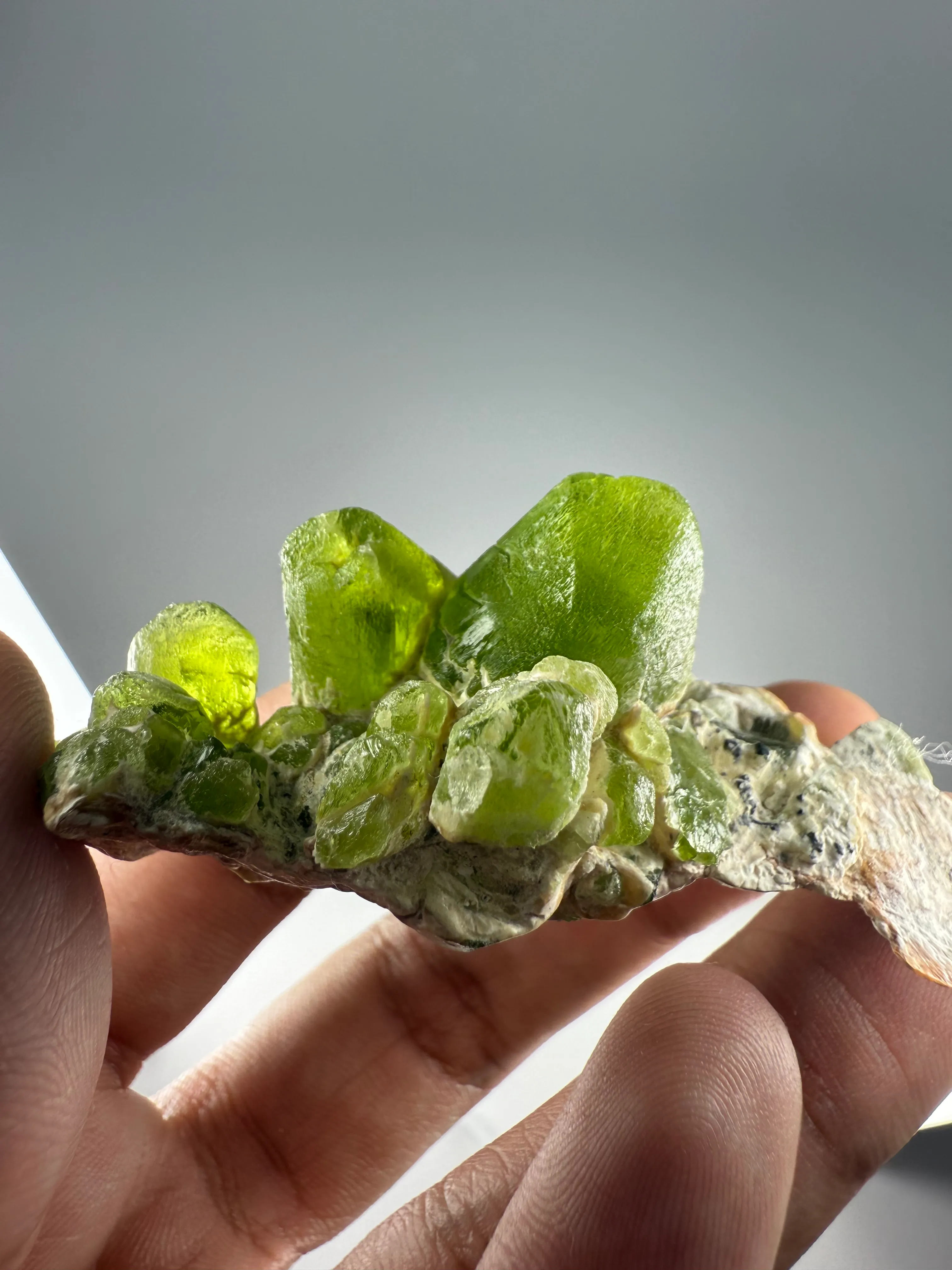 Exquisite Peridot Bunch Crystal – Supat Valley, Pakistan - image 5