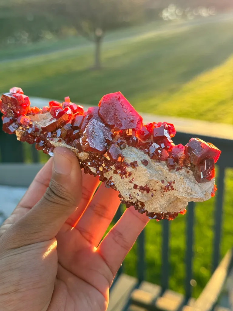 Exquisite Vanadinite Specimen Sailing Boat Formation image