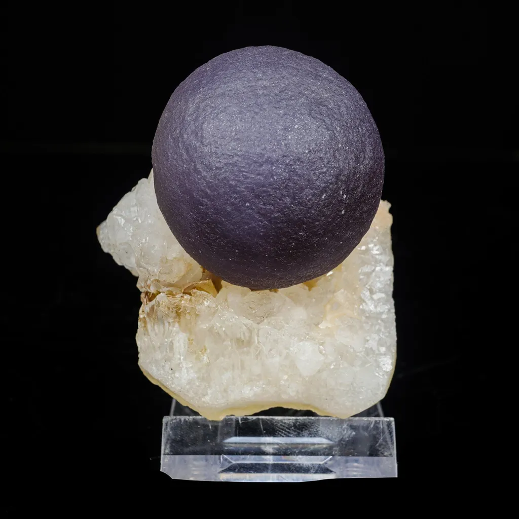Extremely Rare Dark Purple Botryoidal Fluorite Natural Mineral Specimen – One-of-a-Kind World-Class Piece image