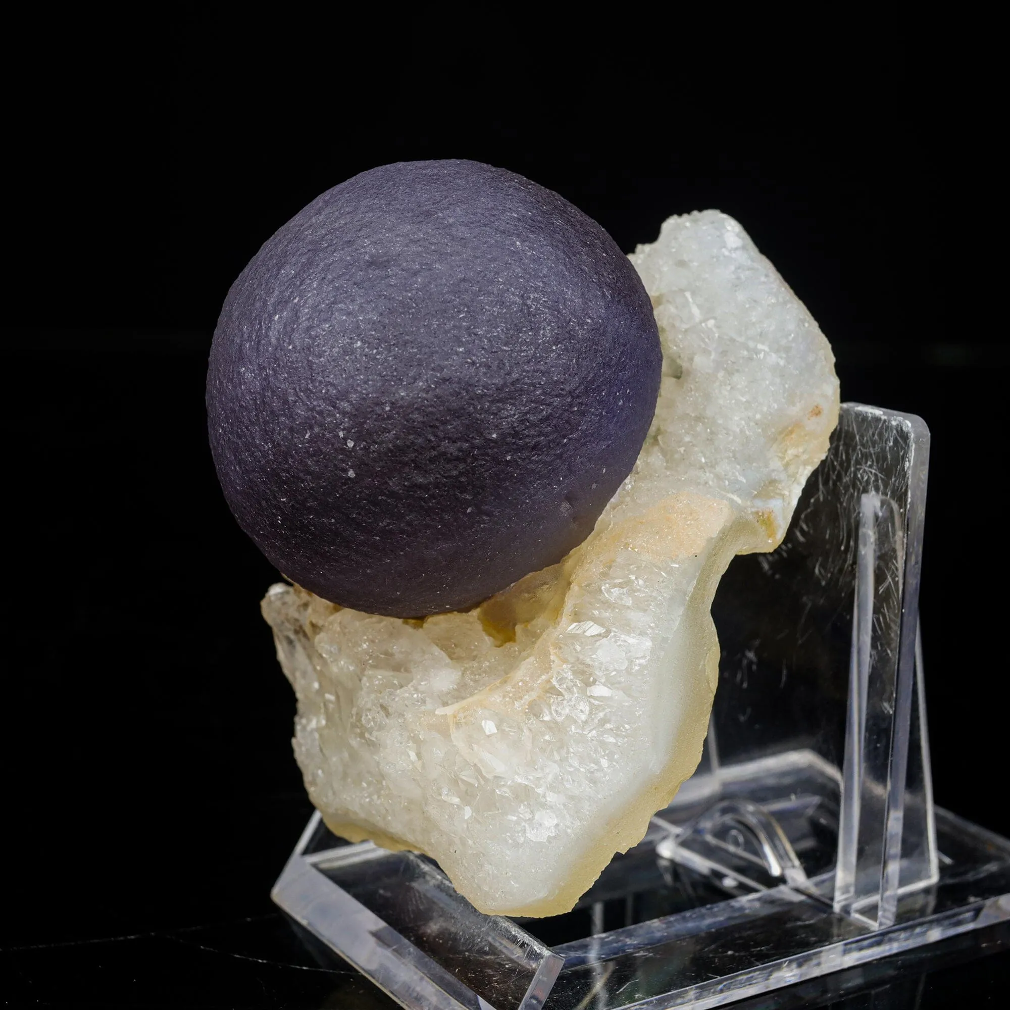 Extremely Rare Dark Purple Botryoidal Fluorite Natural Mineral Specimen – One-of-a-Kind World-Class Piece - image 2