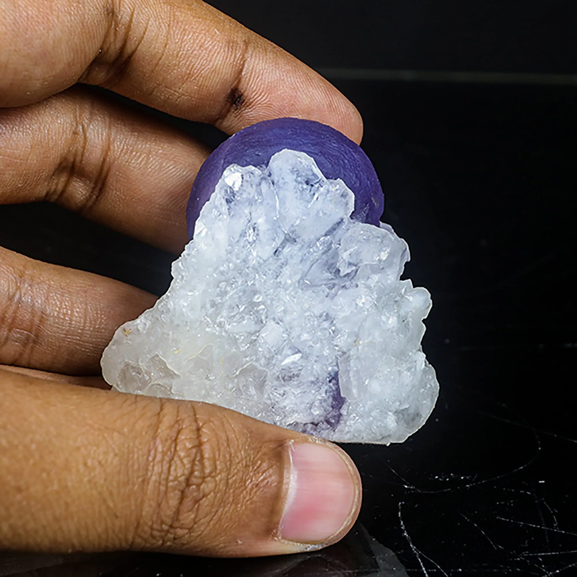 Extremely Rare Dark Purple Botryoidal Fluorite Natural Mineral Specimen – One-of-a-Kind World-Class Piece USA - image 5