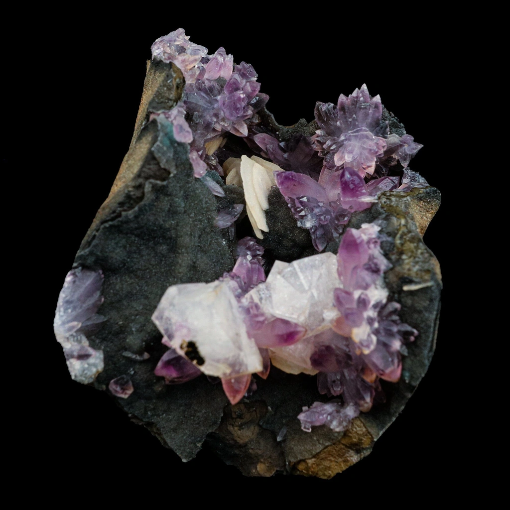 Eye Catching Amethyst, Inside Chabazite Geode Natural Mineral Specimen - image 4