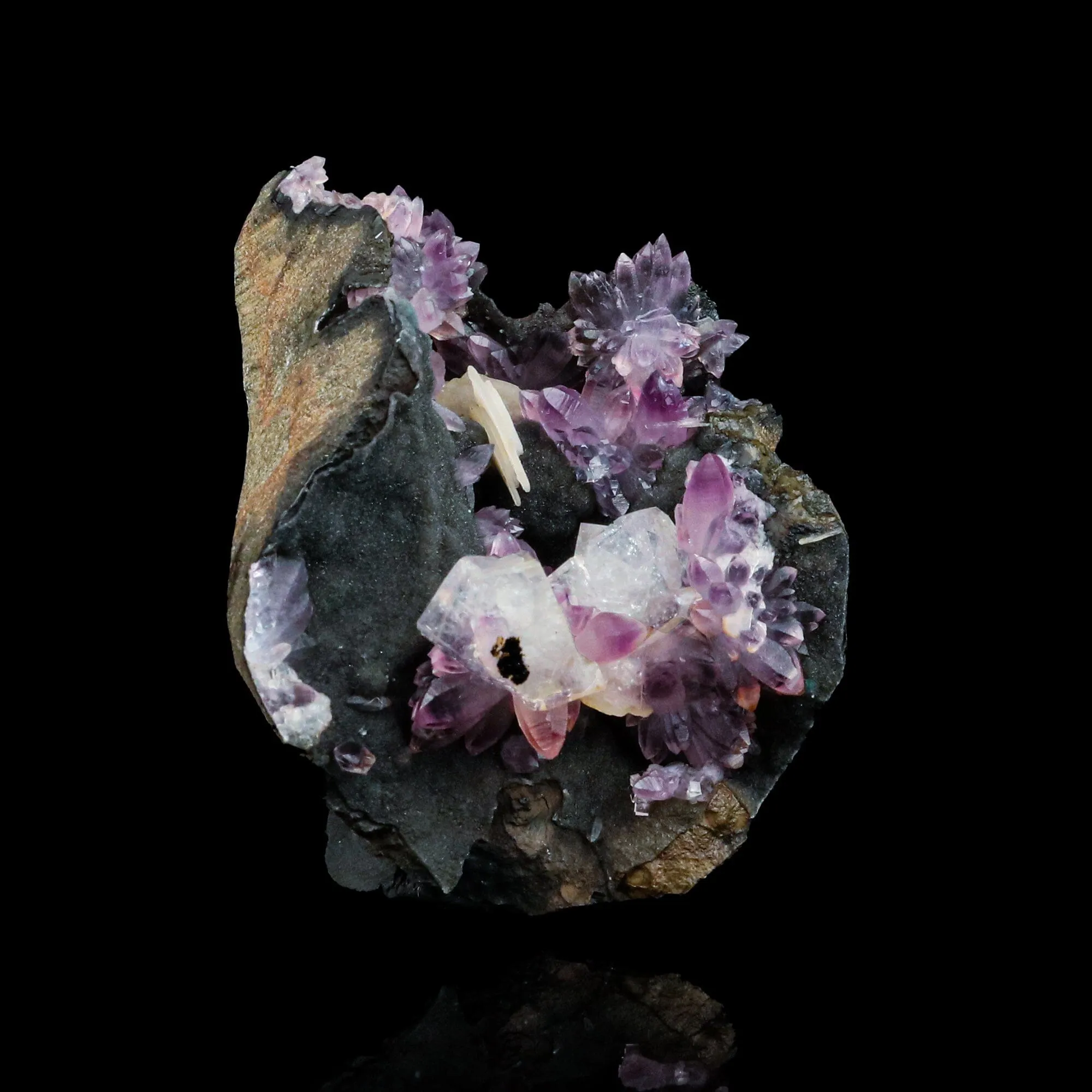 Eye Catching Amethyst, Inside Chabazite Geode Natural Mineral Specimen - image 3