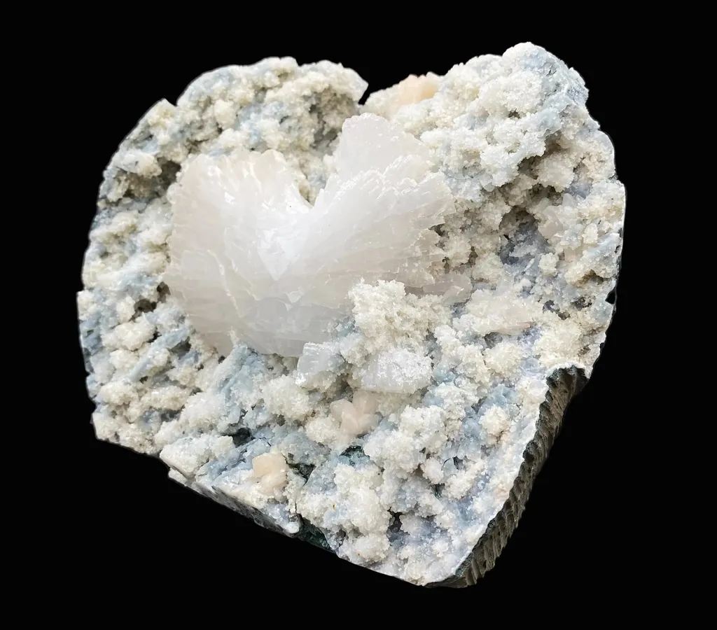 Fabulous Huge Heulandite Crystal on Chalcedony – Exceptionally Terminated Indian Zeolite Specimen from Jalgaon DK35 - image 3