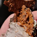 Faden quartz on Siderite and Calcite from Vals, Surselva Region, Switzerland - image 9