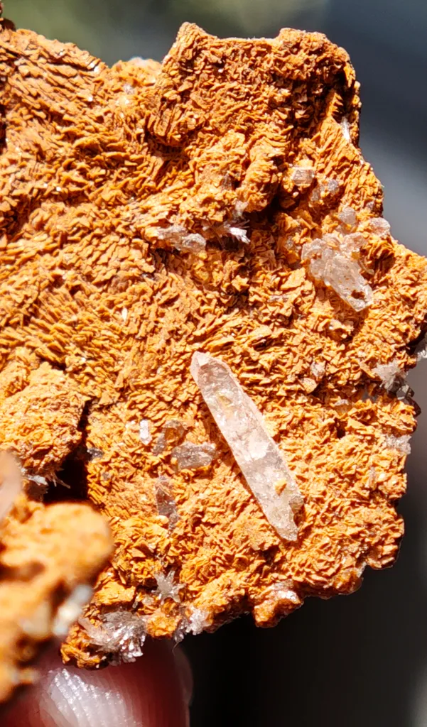 Faden quartz on Siderite and Calcite from Vals, Surselva Region, Switzerland - image 4