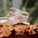 Faden quartz on Siderite and Calcite from Vals, Surselva Region, Switzerland - image 7