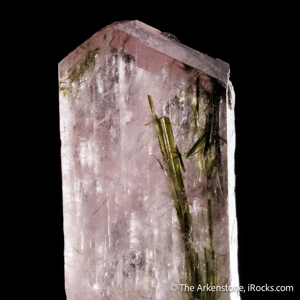 Feldspar Included by Tourmaline image