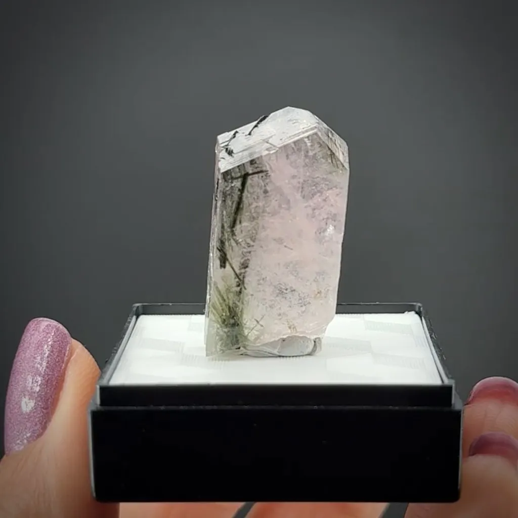 Feldspar Included by Tourmaline - image 2