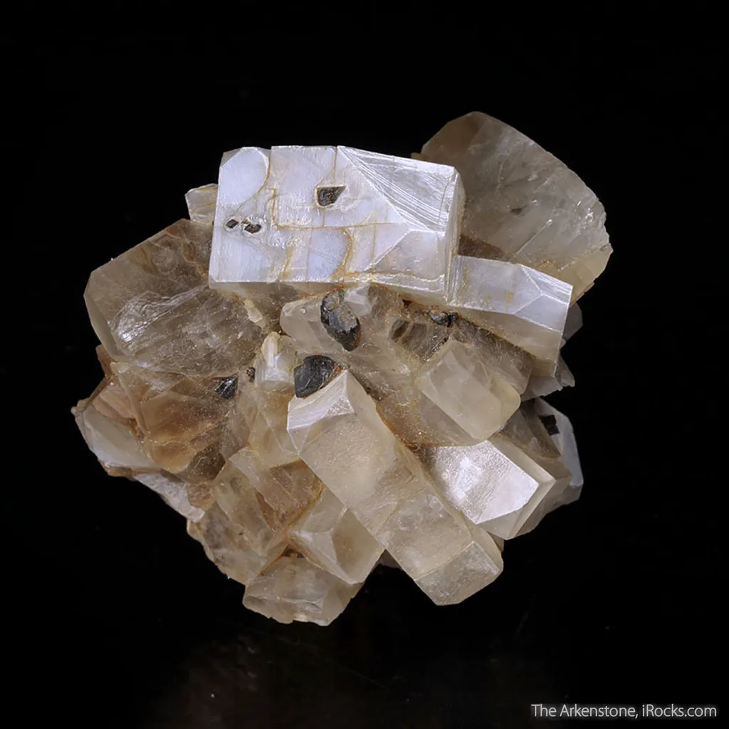 Feldspar var. Moonstone (rough and cut set) - image 4
