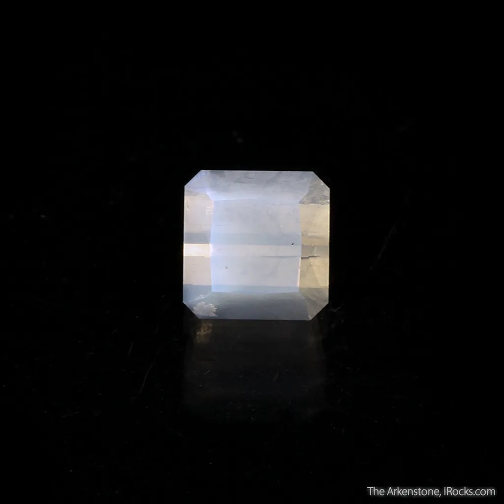 Feldspar var. Moonstone (rough and cut set) - image 2