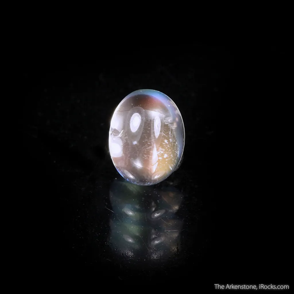 Feldspar var. Moonstone (rough and cut set) - image 3