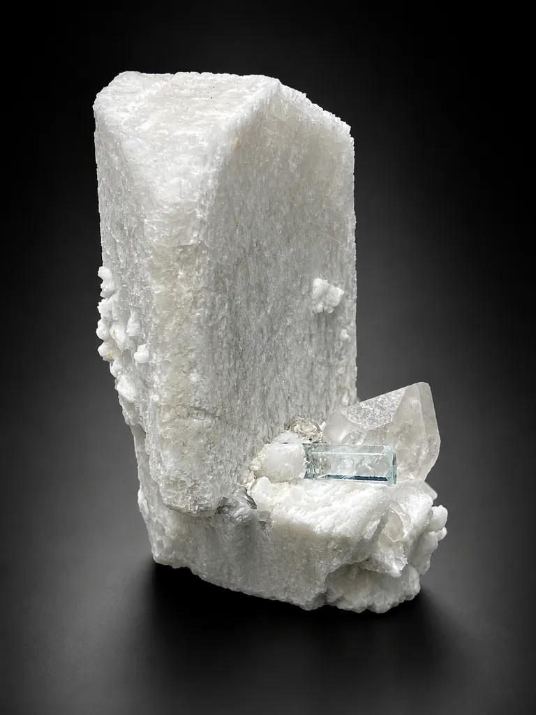 Feldspar With Aquamarine from Pakistan image