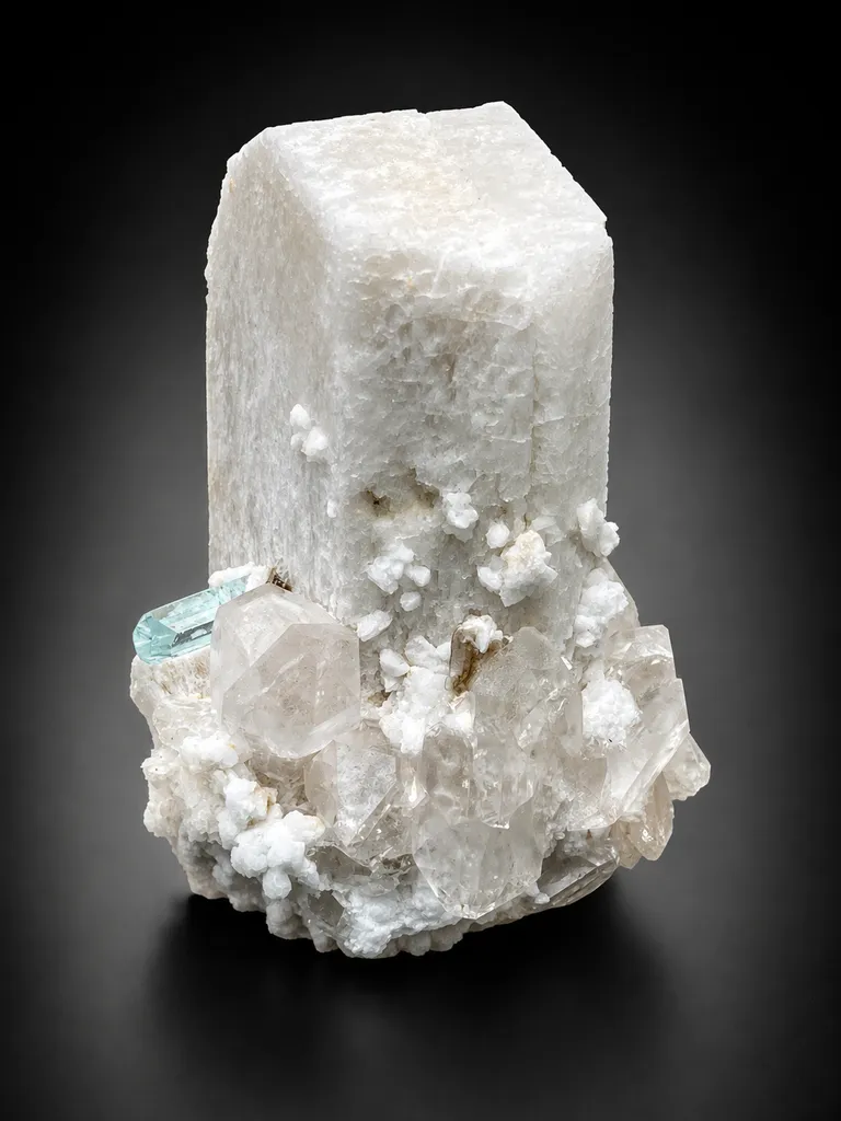 Feldspar With Aquamarine from Pakistan - image 4
