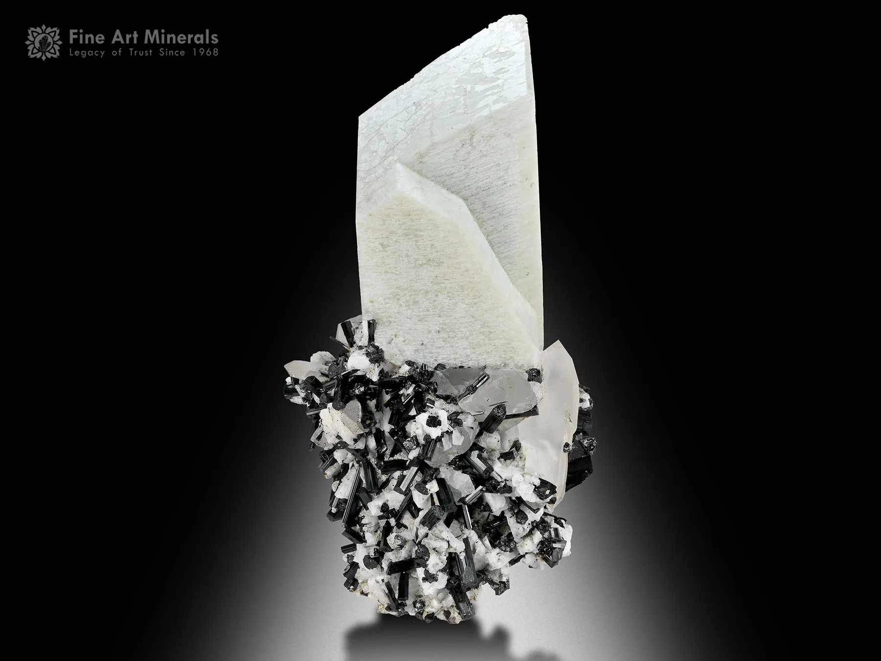 Feldspar with Quartz and Schorl - image 1