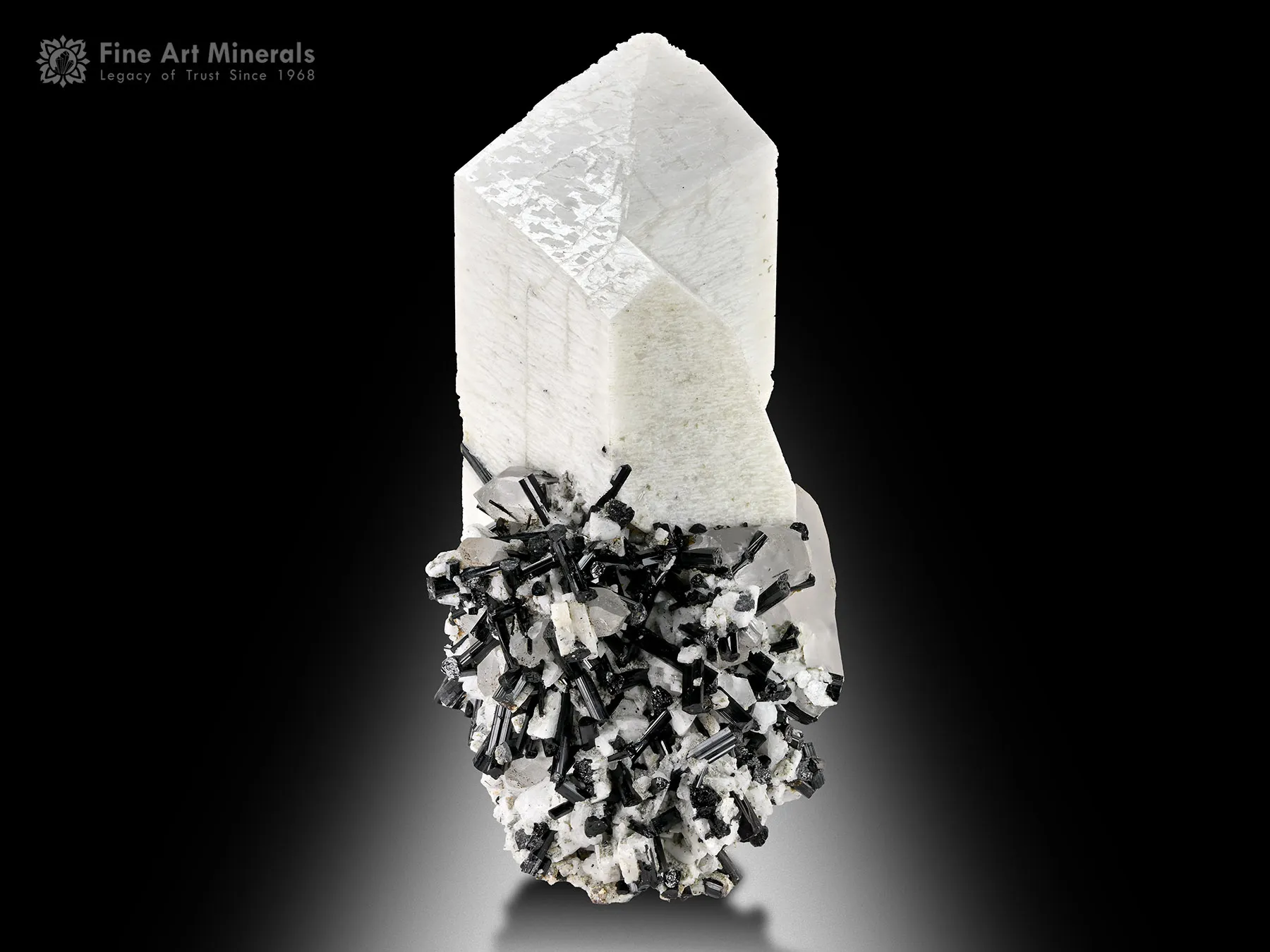 Feldspar with Quartz and Schorl - image 2