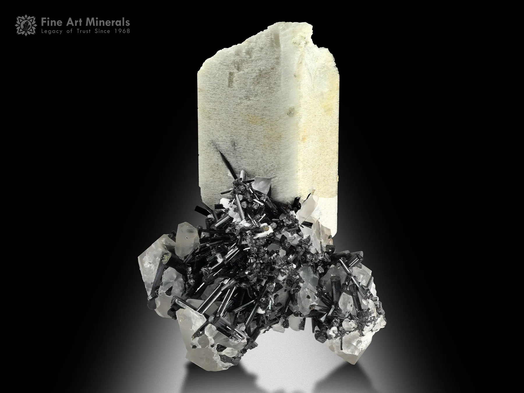 Feldspar with Quartz and Schorl from Goand Mine Pakistan - image 2