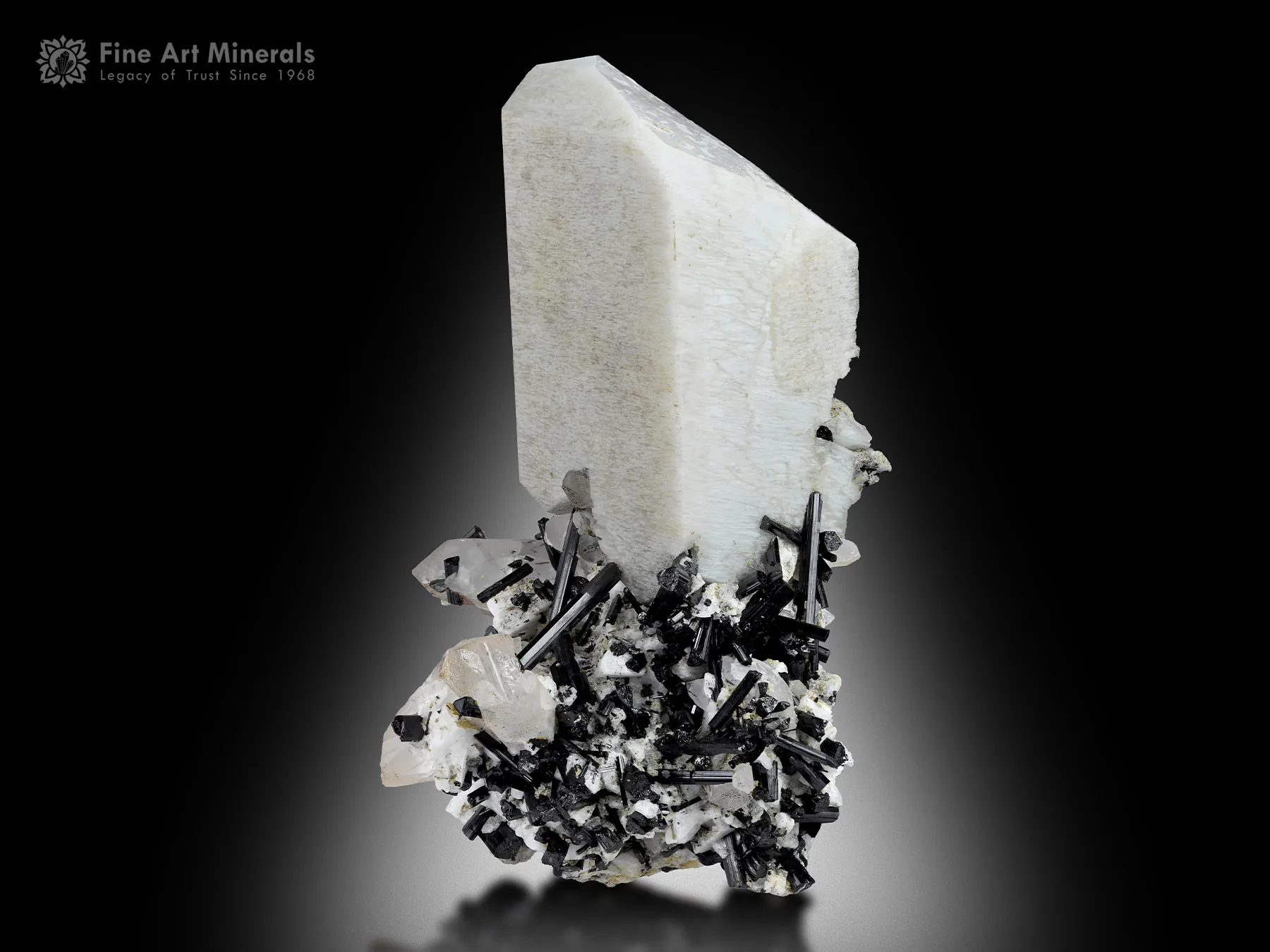 Feldspar with Quartz and Schorl from Goand Mine Pakistan - image 1