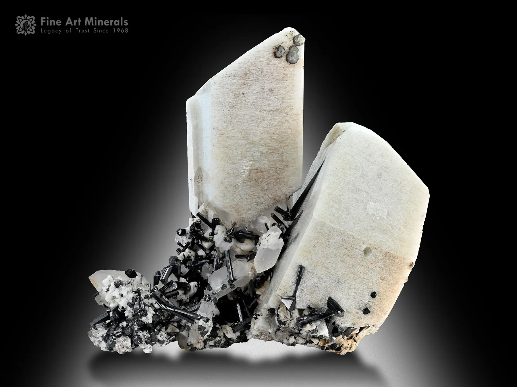 Feldspar with Quartz and Schorl from Goand Mine Pakistan - image 3