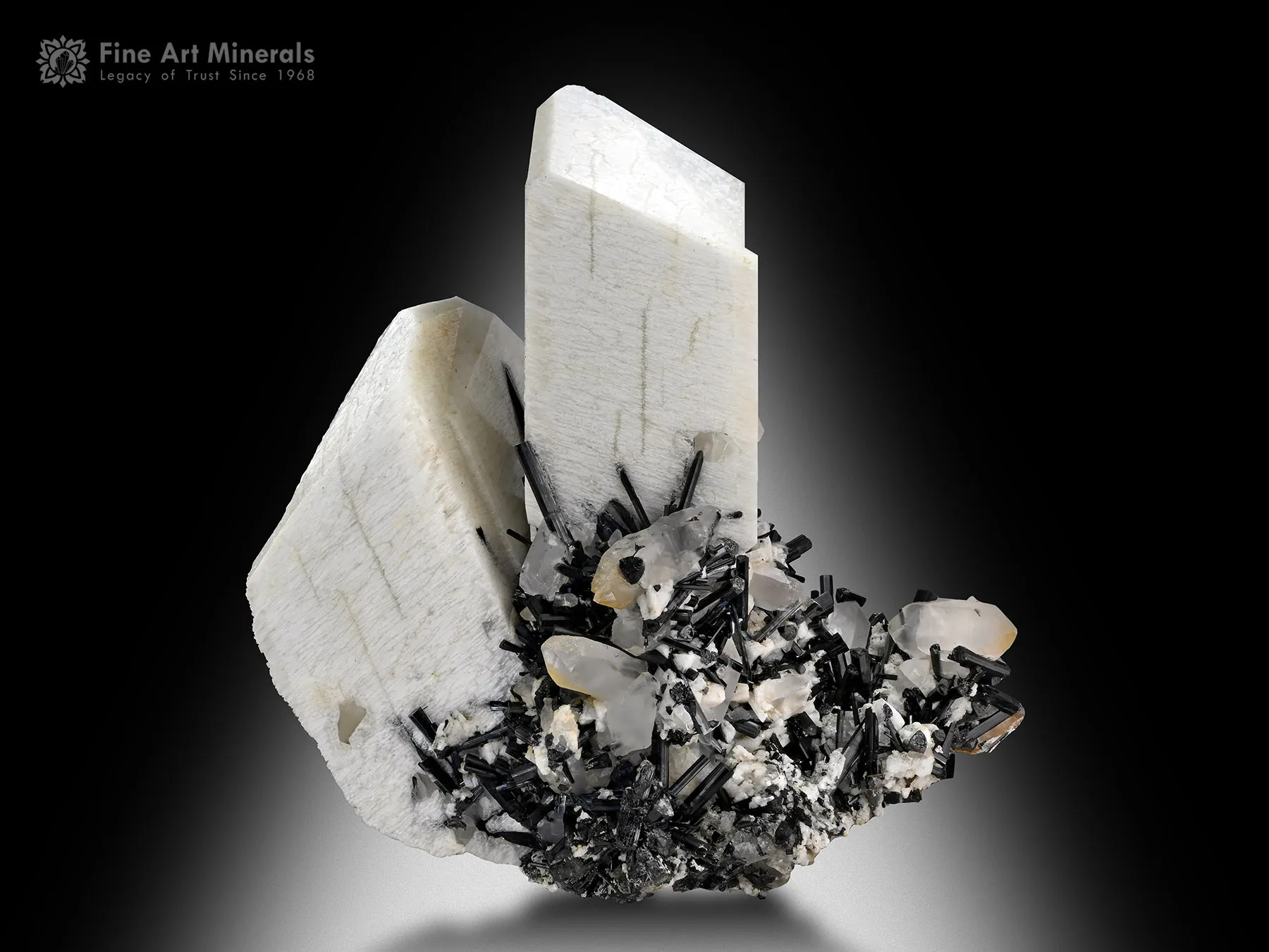 Feldspar with Quartz and Schorl from Goand Mine Pakistan - image 2