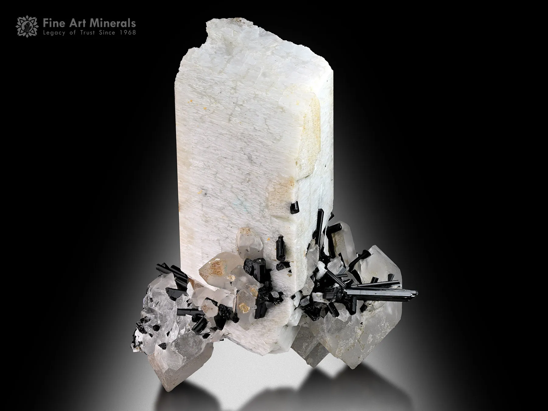 Feldspar with Quartz and Schorl from Goand Mine Pakistan - image 3