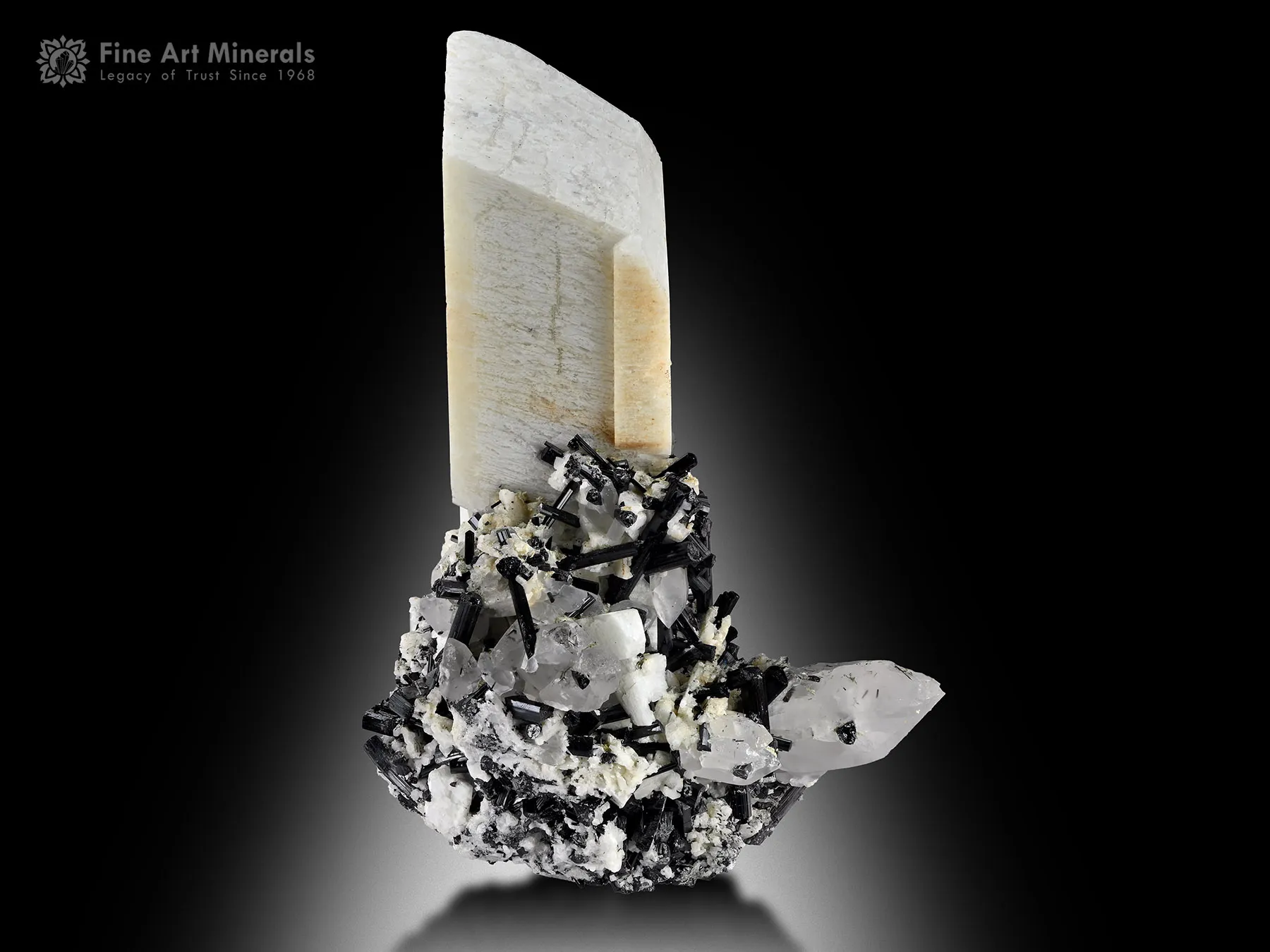 Feldspar with Quartz and Schorl from Pakistan - image 2