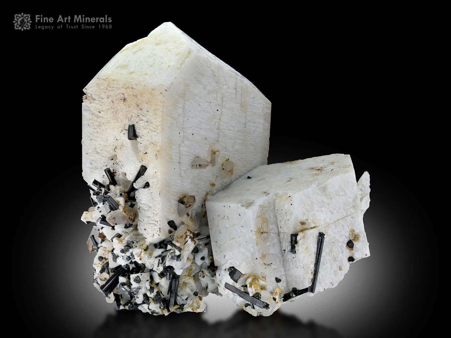 Feldspar with Quartz and Schorl from Pakistan - image 2
