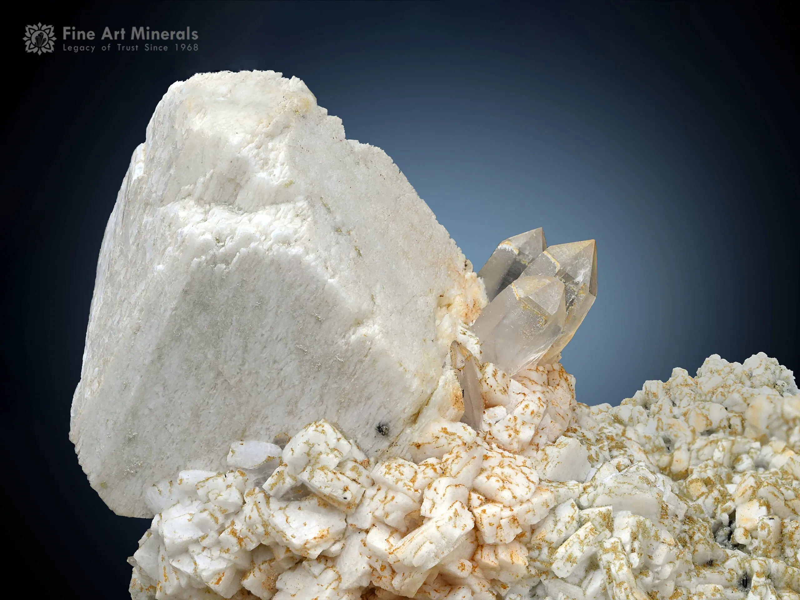 Feldspar with Quartz and Schorl Spray on Matrix from Pakistan - image 4