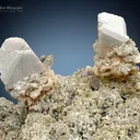 Feldspar with Quartz and Schorl Spray on Matrix from Pakistan - image 2