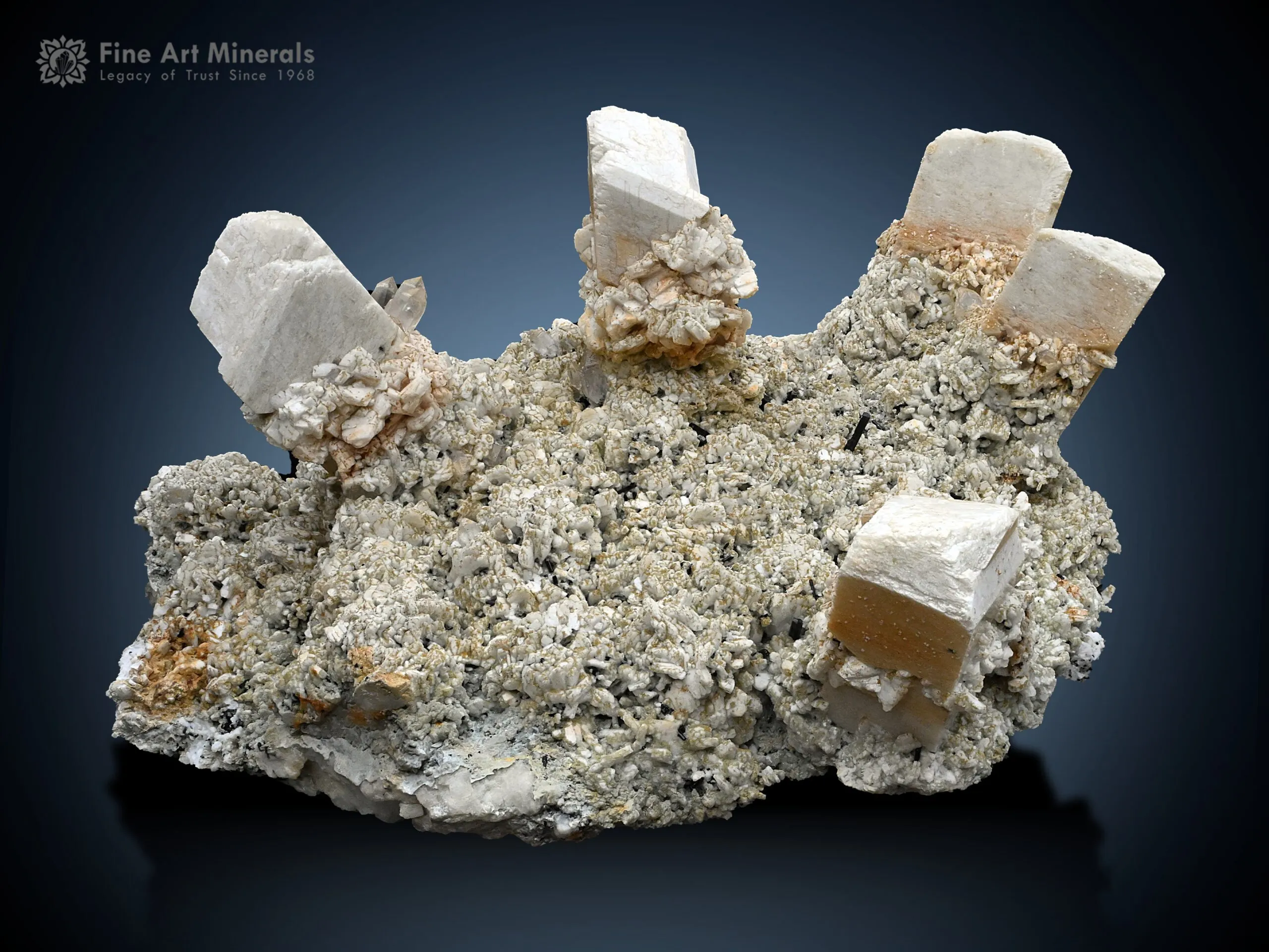 Feldspar with Quartz and Schorl Spray on Matrix from Pakistan - image 3